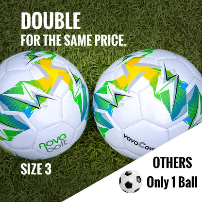 Lot de 2 buts de football portables pop-up – Filets de football pliables de 1,2 m x 0,9 m pour jeunes et adultes, inclut 2 ballons, une pompe et un sac de transport, tissu Oxford 450D, buts de football pour intérieur et extérieur (vert/rose)