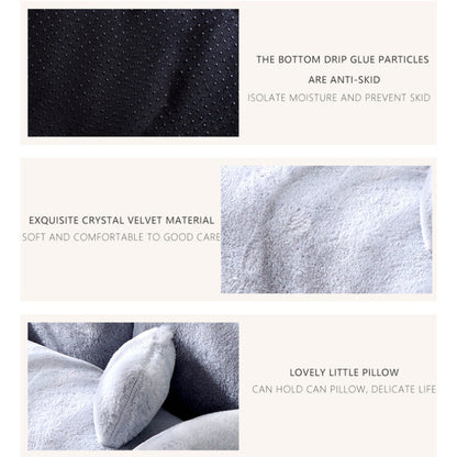 Petit canapé-lit pour animaux avec coussin pour chats et chiens - Nid douillet en peluche pour chaton et chiot, housse amovible lavable en machine, fond antidérapant, canapé-lit toutes saisons à double usage pour chat et chien 55x38x20 cm
