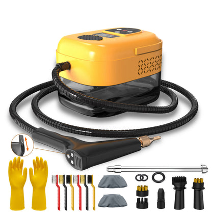 Nettoyeur vapeur portatif avec ensemble d’accessoires de 35 pièces, haute pression, portable, nettoyage en profondeur sans produits chimiques – Graisse de cuisine, canapé, climatiseur, carrelage, intérieur de voiture, lave-linge, 6 couleurs