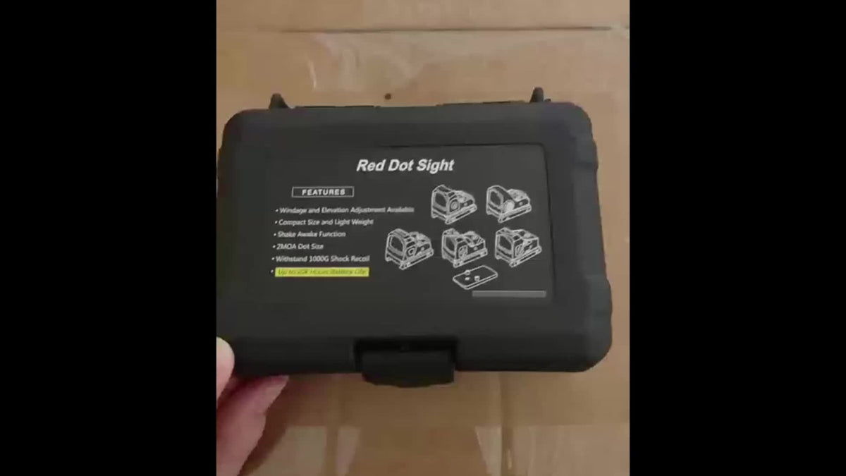 Viseur point rouge 2 MOA avec fonction Shake Awake – Allumage/extinction automatique par détection de mouvement, acquisition rapide de cible, lunette étanche pour la chasse, le tir tactique et sportif – Cadeau idéal pour les tireurs