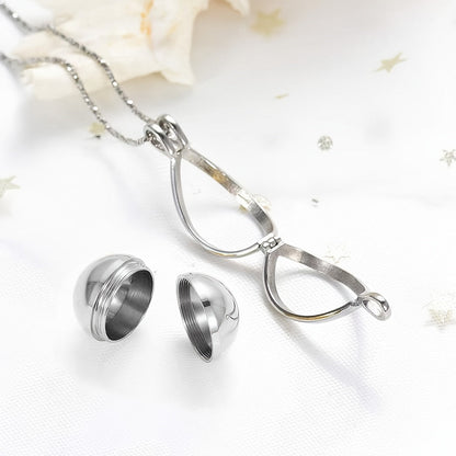 Collier commémoratif en forme de goutte d'eau pour cendres - Pendentif funéraire en acier inoxydable pour cendres humaines ou d'animaux, cheveux, parfum ou sable, bijou de deuil pour la perte d'un être cher ou d'un animal de compagnie