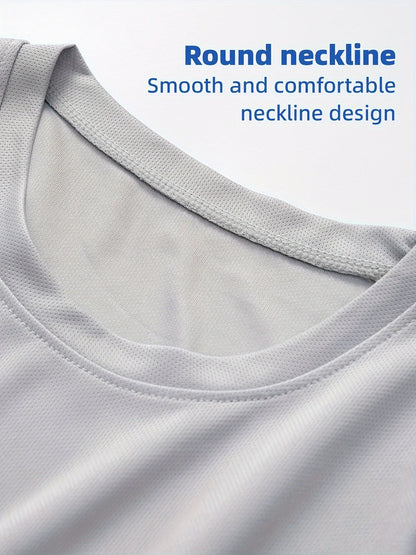 Lot de 5 t-shirts de sport à manches longues pour homme, séchage rapide, évacuation de l'humidité, respirants, anti-odeurs, extensibles, pour running et entraînement, S-XXL