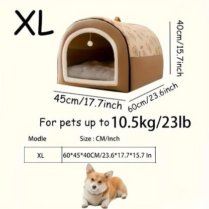 Panier pour chien lavable avec housse amovible et fond antidérapant – Soutien en mousse orthopédique, lit douillet toutes saisons pour chiens de petite, moyenne et grande taille jusqu'à 45 kg, motif cartoon, lavable en machine