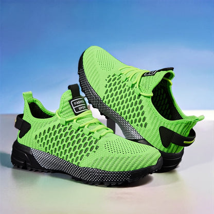 Men's Thick-Soled Non-Slip Sneakers – Lightweight Lace-Up Casual Walking Shoes for Hiking, Outdoor & Daily Wear, Comfortable Low-Top Athletic Sneakers for Men, Spring Autumn Trail Running Shoes