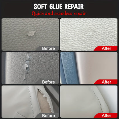 Colle de réparation de tissu ultra-résistante, invisible, lavable, sans couture, adhésif puissant pour siège de voiture, canapé, vêtements, chaussures, veste - Colle à tissu multi-usages instantanée de qualité professionnelle