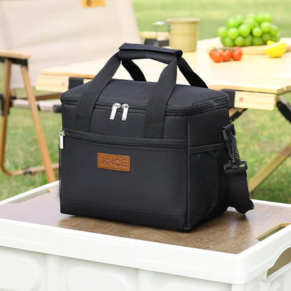 Sac à lunch isotherme pliable et portable, sac fourre-tout pour boîte à bento, doublure en aluminium étanche gardant les aliments frais et froids pour le travail, les voyages, les pique-niques et l'école