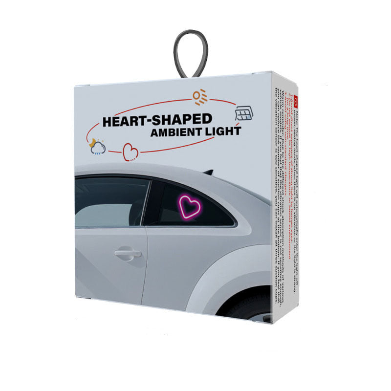 Éclairage d'ambiance LED pour intérieur de voiture – Veilleuse néon en forme de cœur et de fleur, alimentée par USB, décoration de fenêtre de voiture mignonne pour femmes et filles, accessoires de voiture pour la Saint-Valentin | Velora