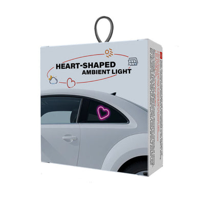 Éclairage d'ambiance LED pour intérieur de voiture – Veilleuse néon en forme de cœur et de fleur, alimentée par USB, décoration de fenêtre de voiture mignonne pour femmes et filles, accessoires de voiture pour la Saint-Valentin | Velora