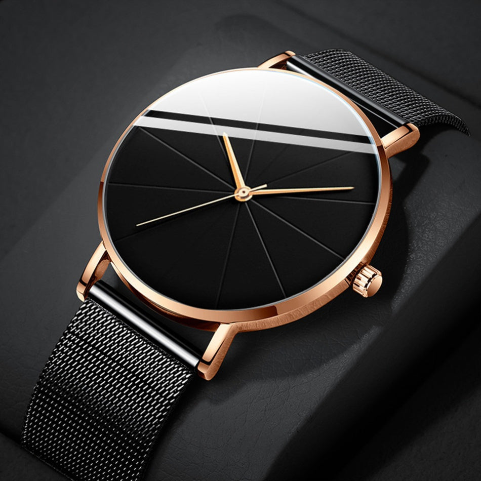Coffret cadeau montre à quartz et bracelet pour homme, 4 pièces - Montre élégante à boîtier en alliage et cadran rond, style sport, décontracté et professionnel, avec bracelet assorti pour le quotidien, les anniversaires et les fêtes.