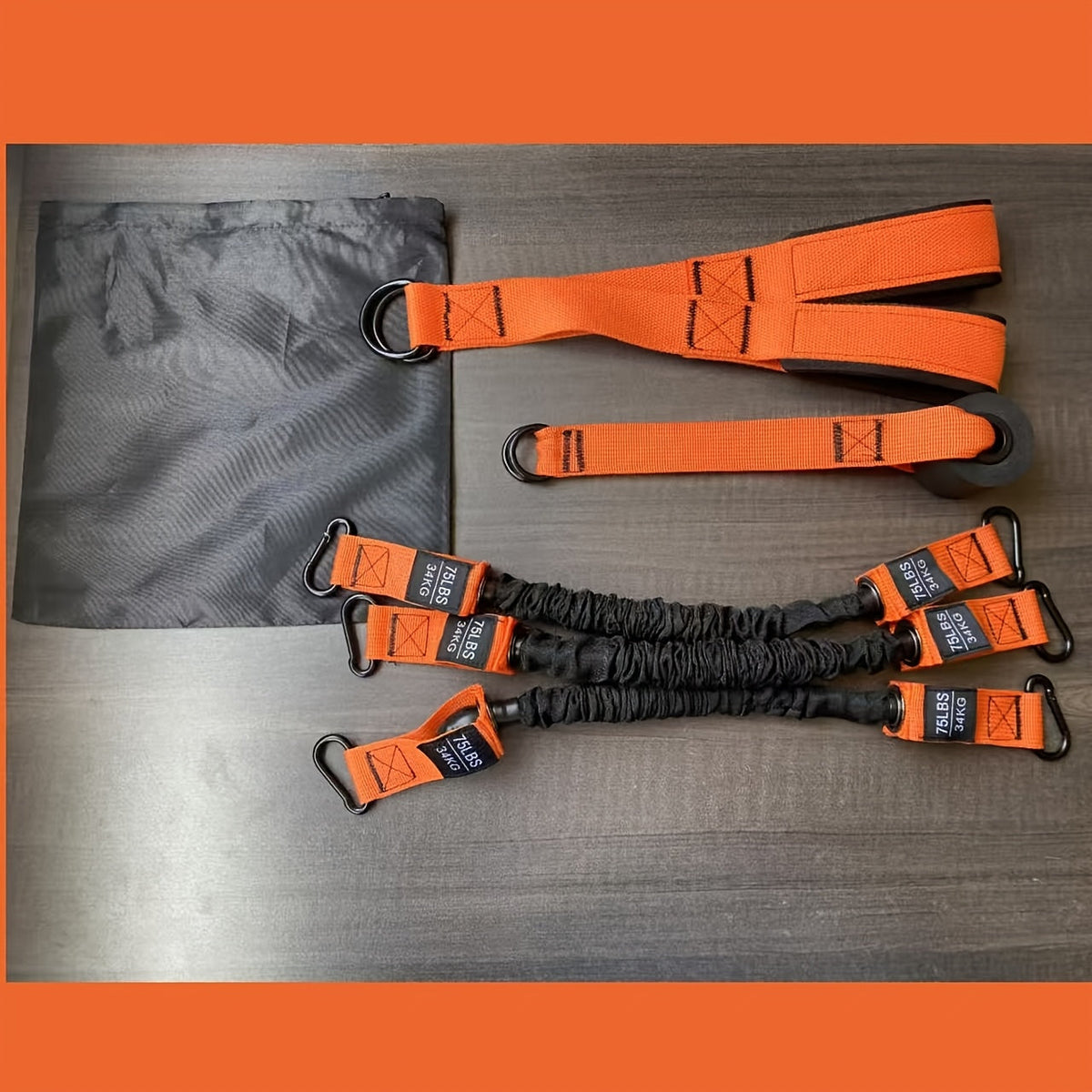 Ensemble de 5 bandes de résistance robustes jusqu'à 100 kg – Inclut 3 bandes de résistance, poignées et ancrage de porte pour exercices de deltoïde, tirage visage et biceps en salle de sport à domicile, idée cadeau fitness idéale
