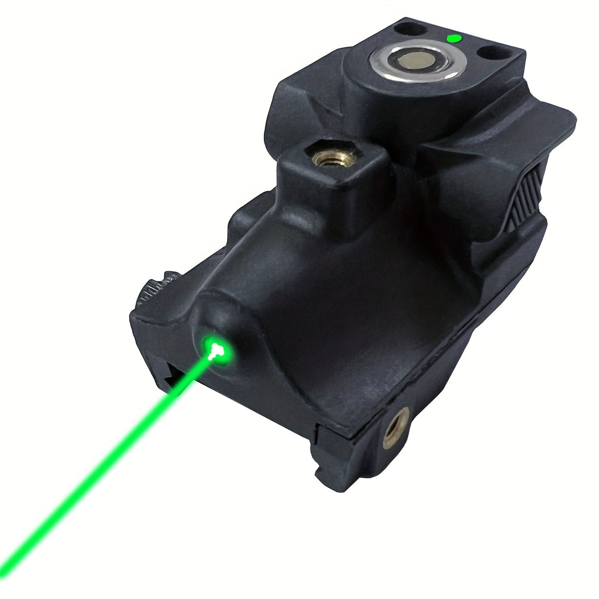Viseur laser vert ultra-compact pour armes de poing et pistolets – Recharge USB magnétique, rail Picatinny 20 mm, interrupteur marche/arrêt ambidextre, nylon PA66, portée visible de 150 à 300 m – 7 variantes de couleurs et de charge