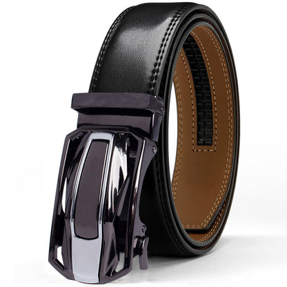 Lot de 2 ceintures à cliquet en cuir pour homme – Boucle coulissante réglable, largeur 3,5 cm, tailles 66 à 137 cm, 3 combinaisons de couleurs, ceinture habillée et tendance, cadeau idéal pour Noël et la fête des Pères