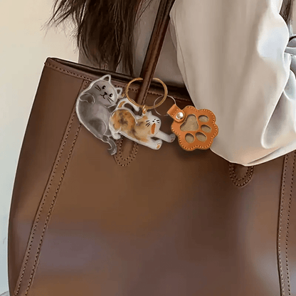 Lot de 3 breloques souvenir pour poils d'animaux – Pendentifs de conservation de fourrure pour sacs, porte-clés et téléphones, accessoires commémoratifs pour honorer votre chat ou chien bien-aimé, cadeau de sympathie unique pour la perte d'un animal