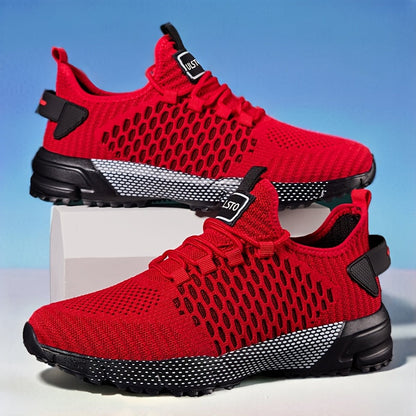 Chaussures de course pour hommes, baskets légères et respirantes - Chaussures de sport, marche, tennis, fitness et décontractées pour hommes, confortables et tendance, multicolores