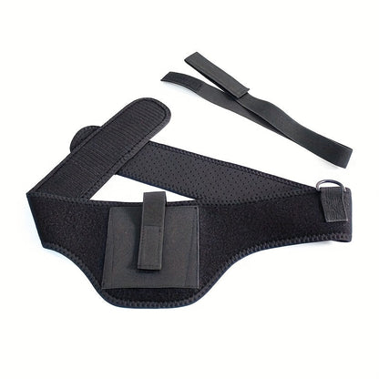 Étui de ceinture ventrale pour port dissimulé universel ambidextre compatible 9mm Glock série G, Sig P365, LCP, LC9 – Étui de pistolet de taille réglable à tir rapide en polyester pour hommes et femmes, tailles S M L