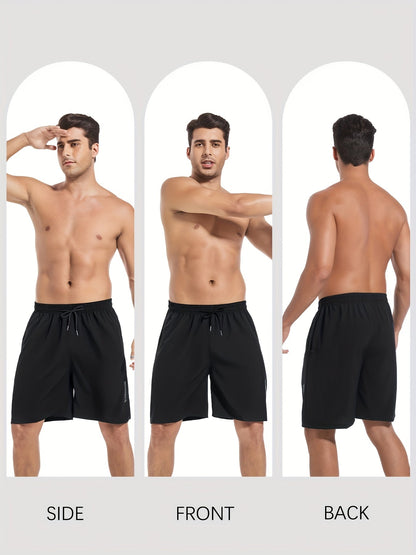 Lot de 5 shorts de sport pour homme – Shorts de gym et de basketball à séchage rapide avec taille élastique et poche latérale zippée, vêtements de sport légers pour la course, la randonnée et le quotidien