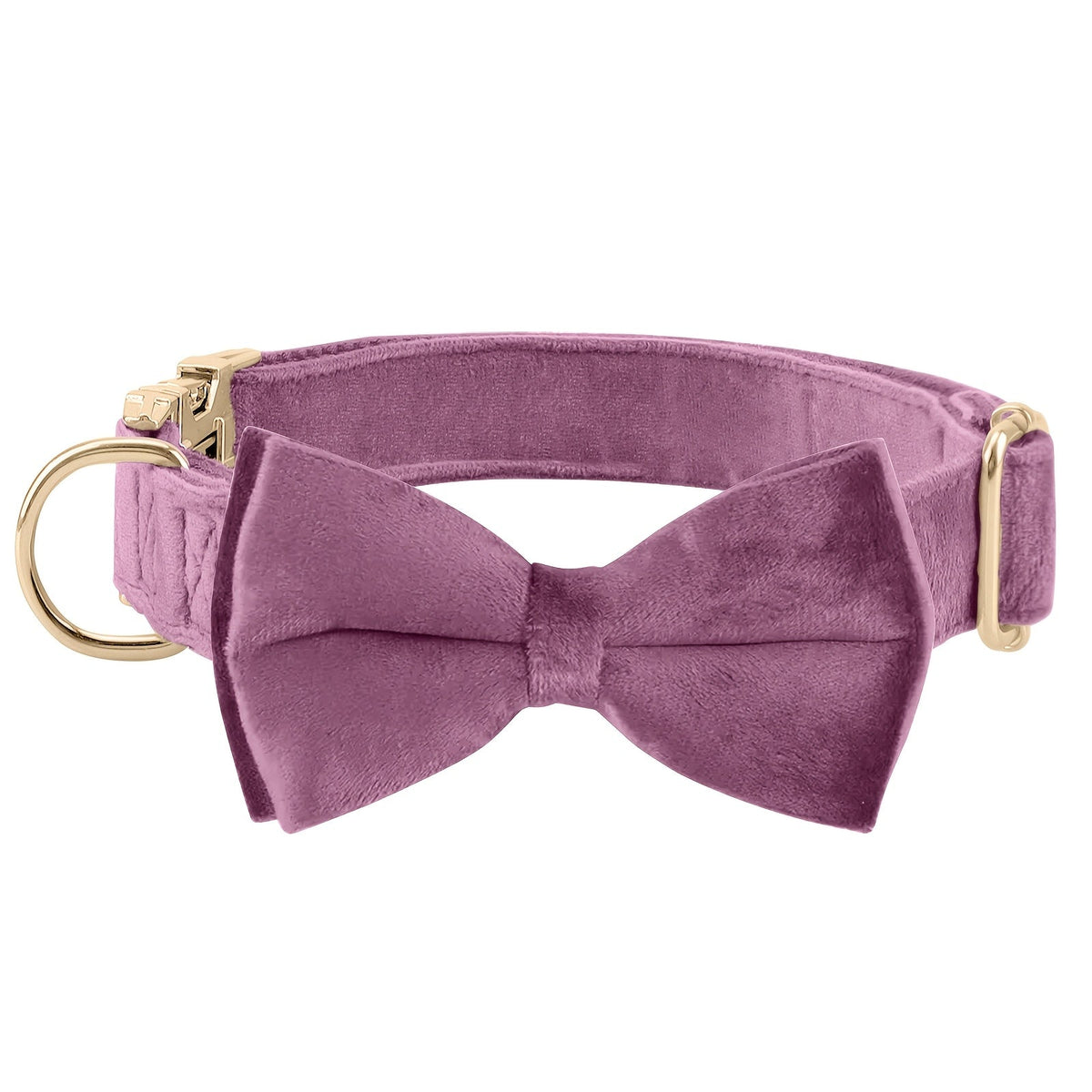 Collier avec nœud papillon pour chien en velours réglable avec boucle en métal - Collier avec nœud papillon mignon pour chiot, tailles S-XL pour chiens petits, moyens et grands, 12 couleurs, cadeau durable et élégant pour chien