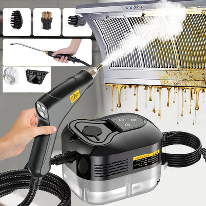 Nettoyeur vapeur portatif avec ensemble d’accessoires de 35 pièces, haute pression, portable, nettoyage en profondeur sans produits chimiques – Graisse de cuisine, canapé, climatiseur, carrelage, intérieur de voiture, lave-linge, 6 couleurs