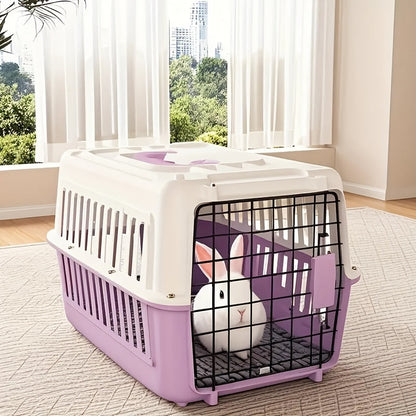 Caisse de transport pour animaux certifiée pour l'aviation – Approuvée IATA et FAA, transporteur portable pour chiens et chats, conforme aux normes des cabines aériennes, respirant, robuste, facile à assembler, caisse de voyage pour petits animaux.