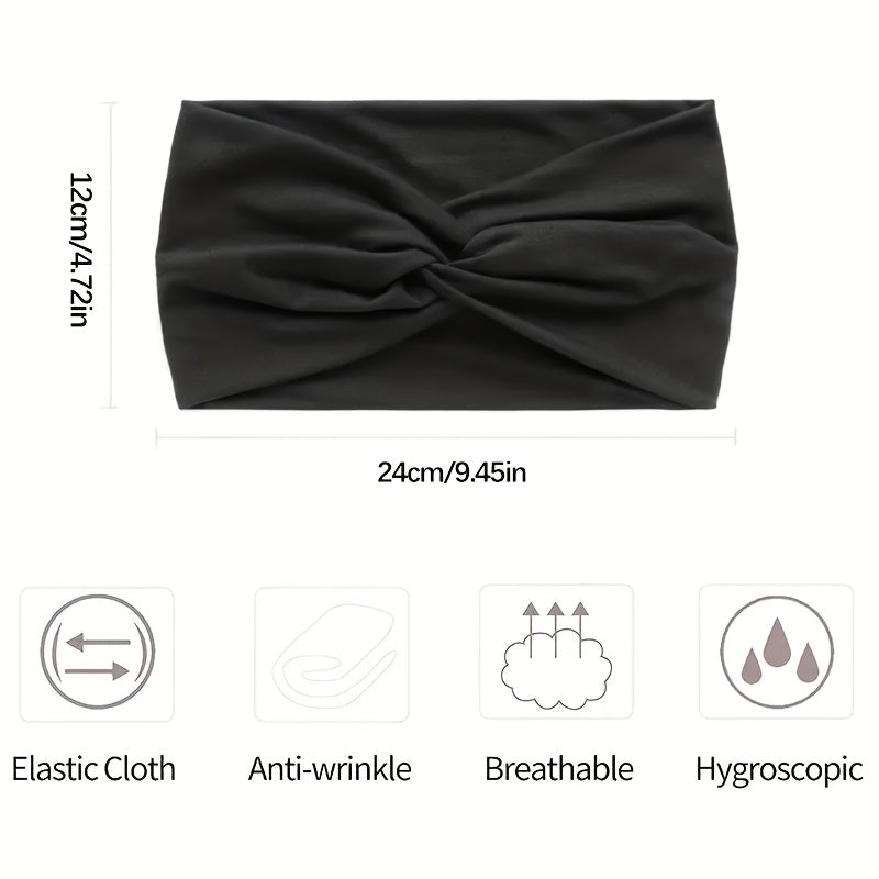 Lot de 10 élastiques à cheveux bohèmes pour femme – Bandeaux élastiques antidérapants et respirants pour la course, le yoga, le sport et le maquillage, accessoires pour cheveux bohèmes confortables, cadeau d'anniversaire et de vacances