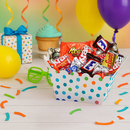 Assortiment de chocolats, sachet en vrac de 450 g – Variété de chocolats au lait, beurre de cacahuète et caramel emballés individuellement, idéal pour les fêtes d'Halloween, les vacances et le grignotage au quotidien