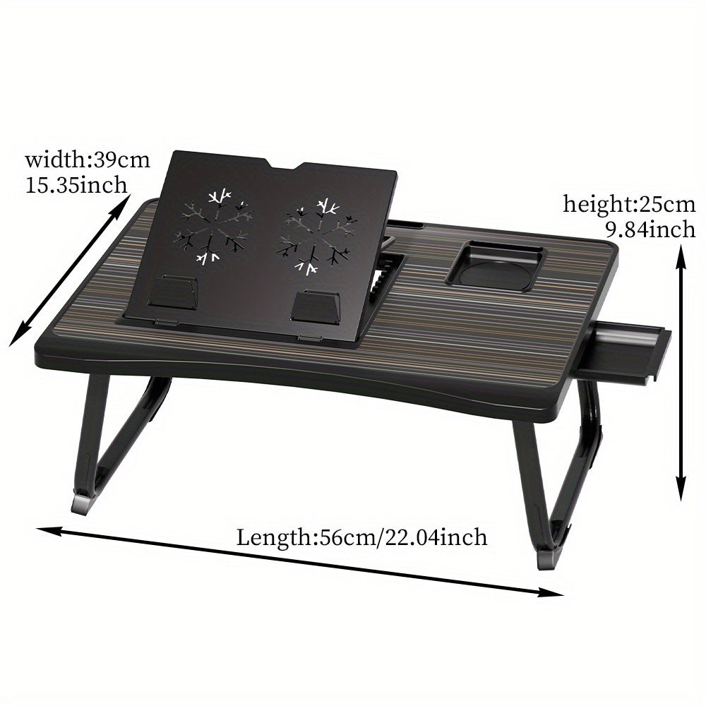 Table plateau pliable pour ordinateur portable, support de lit portable pour manger, lire ou écrire sur un lit, un canapé ou au sol – Robuste et léger