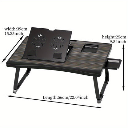 Table plateau pliable pour ordinateur portable, support de lit portable pour manger, lire ou écrire sur un lit, un canapé ou au sol – Robuste et léger