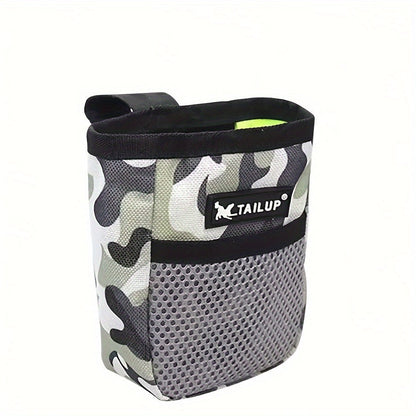 Pochette de friandises pour dressage de chien avec fermeture sécurisée – Sacoche de ceinture portable pour récompenses lors du dressage à l'obéissance et à l'agilité, alimentation du chiot en déplacement, polyester durable, noir ou rouge