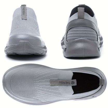 Chaussures de sécurité pour hommes à embout en acier, légères et à enfiler, baskets de sécurité résistantes à la perforation, mocassins antidérapants, noir gris bleu, tailles US 5,5-14