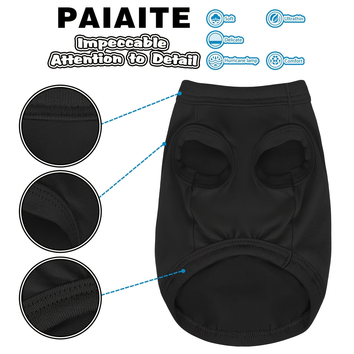 T-shirt amusant "Security" pour chien – Haut graphique doux, léger et respirant pour petits et moyens chiens, vêtement confortable du quotidien et costume pour animal de compagnie