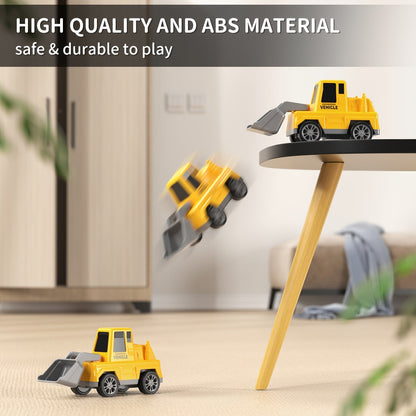 Camion de transport de véhicules de construction pour garçons de 3, 4, 5, 6, 7 ans - Ensemble de jeu porte-voitures avec mini camions, jouets de construction STEM pour enfants, cadeau de Noël ou d'anniversaire pour garçons et filles