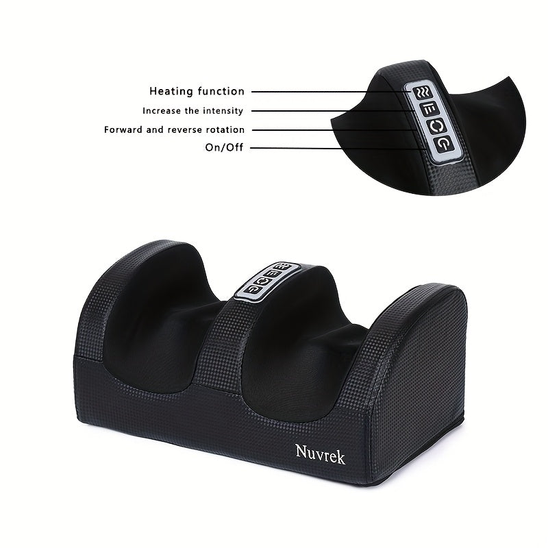 Appareil de massage des pieds chauffant pour la circulation et la relaxation – Pétrissage profond Shiatsu, compression d'air, masseur de pieds électrique, cadeau pour la fête des pères et la fête des mères