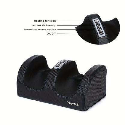 Appareil de massage des pieds chauffant pour la circulation et la relaxation – Pétrissage profond Shiatsu, compression d'air, masseur de pieds électrique, cadeau pour la fête des pères et la fête des mères