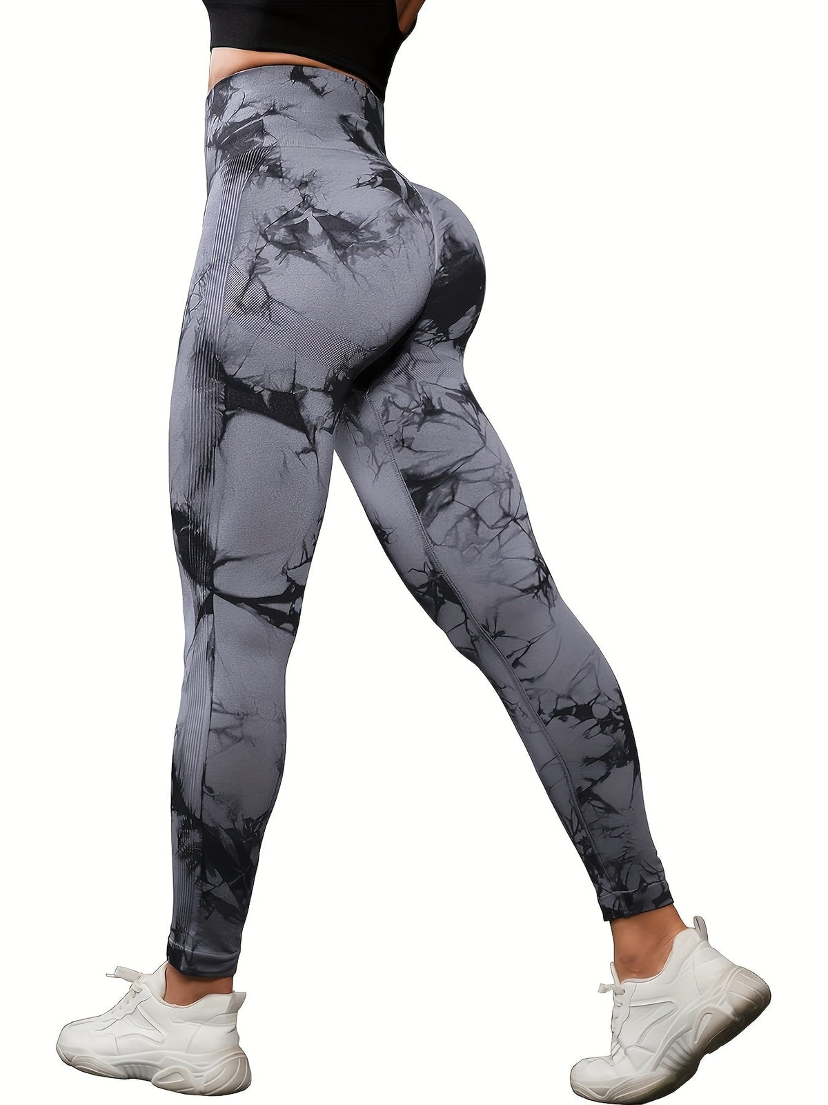 Lot de 5 leggings taille haute pour femme avec maintien abdominal – Pantalons de sport doux et extensibles pour le yoga, la course et l'entraînement, tailles S-L, 3 assortiments de couleurs