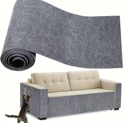 Cat Scratch Furniture Protector Tape 11.81x118.11 Inch Adhesive Anti-Scratch Guard for Sofa Couch Chair Carpet Deterrent Strip Prevent Cat Claws Damage Light Grey Brown Black Blue