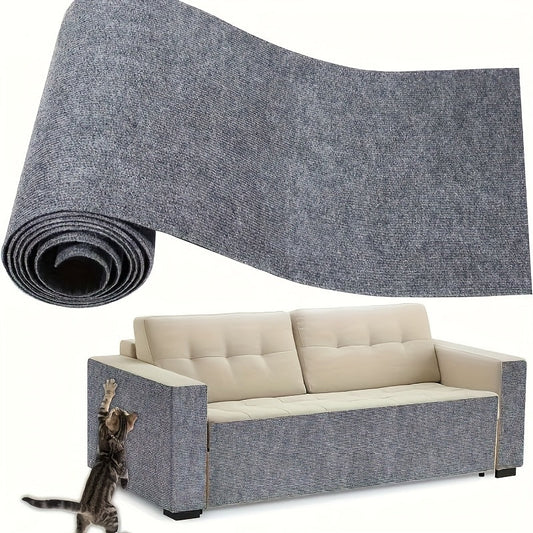 Cat Scratch Furniture Protector Tape 11.81x118.11 Inch Adhesive Anti-Scratch Guard for Sofa Couch Chair Carpet Deterrent Strip Prevent Cat Claws Damage Light Grey Brown Black Blue