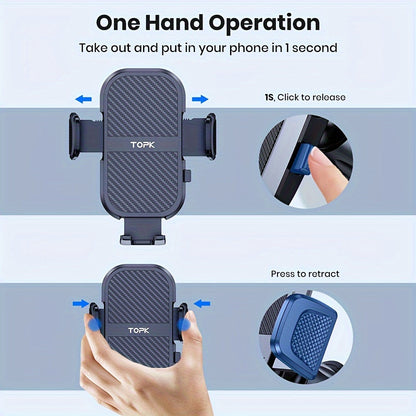 Support de téléphone pour voiture à fixation adhésive puissante, rotatif à 360° réglable verticalement et horizontalement, adhésifs de rechange inclus, compatibilité universelle pour iPhone 15 14 Samsung Galaxy Android, noir