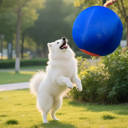 Grosse balle gonflable pour chien – Jouet interactif pour l'entraînement et le rassemblement, jouet d'exercice anti-ennui pour bouledogues, golden retrievers et bergers australiens, sans pile nécessaire