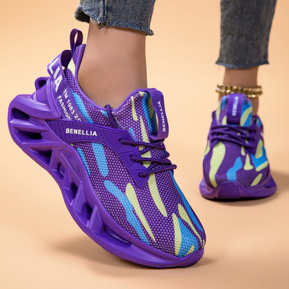 Women's Lightweight Running Shoes Breathable Mesh Non-Slip Hollow Foam Sole Sneakers for Women Gym Walking Tennis Casual Shoes 5 Colors Sizes US 6-12.5 Comfortable Workout Sneakers