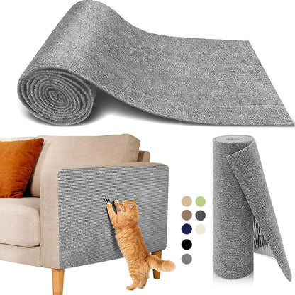 Protecteurs de meubles anti-griffes pour chat auto-adhésifs - Protections découpables pour canapé et mur, dispositifs de dissuasion durables contre les griffades de chat pour canapé, chaise, cadre de porte