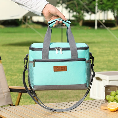 Sac à lunch isotherme pliable et portable, sac fourre-tout pour boîte à bento, doublure en aluminium étanche gardant les aliments frais et froids pour le travail, les voyages, les pique-niques et l'école