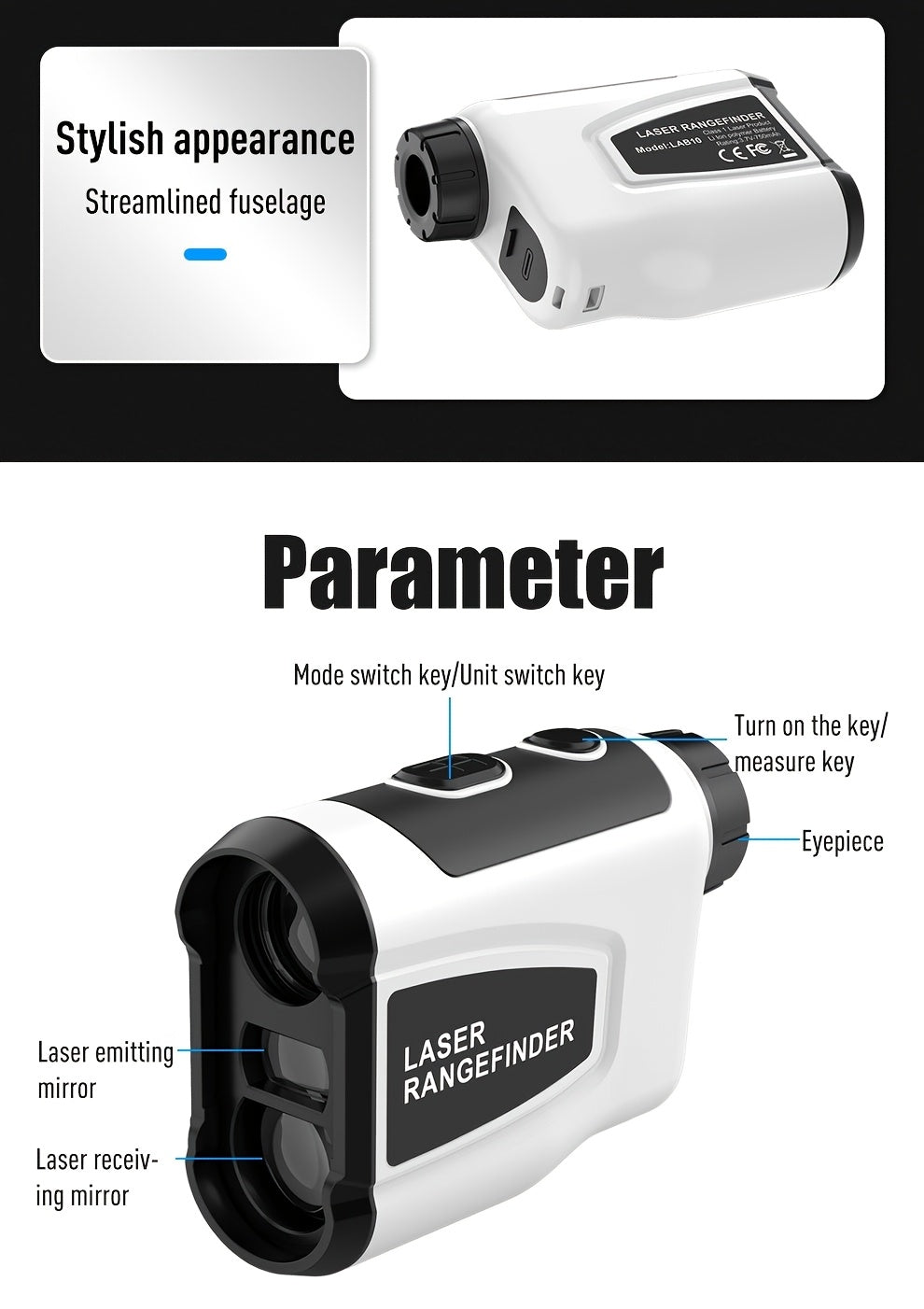 Télémètre laser de golf 1200 yards, grossissement 6x, commutateur de pente, vibration par impulsion, verrouillage de cible, compensation de trajectoire, rechargeable par USB-C pour le golf et la chasse