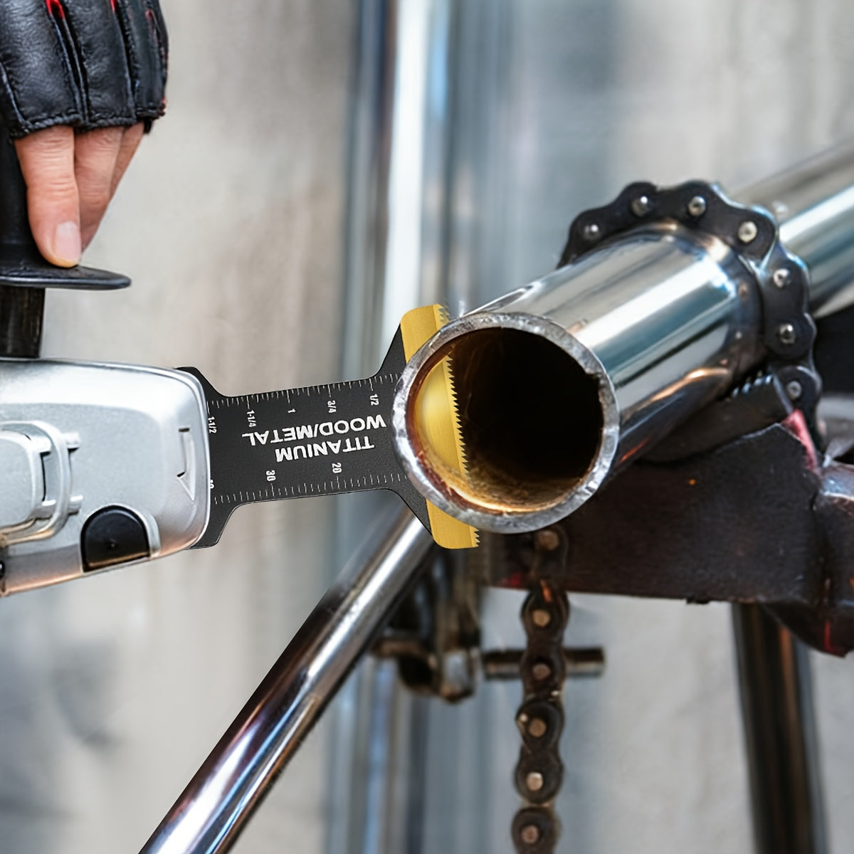 Lot de lames de scie oscillantes en titane à dégagement rapide pour outil multifonction – 18/28/36/50 pièces, coupe le métal, le bois et le plastique, compatible avec Dewalt, Makita, Bosch et plus encore