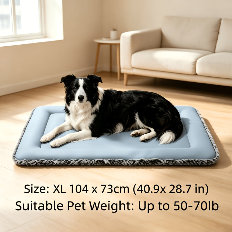 Tapis rafraîchissant pour chien pour l'été – Coussin rafraîchissant pour animal en polyester doux avec soutien cervical, tapis de sol de couchage intérieur pour chiens et chats très petits, petits et moyens, lit de soulagement de la chaleur