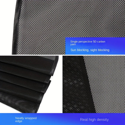 Rideaux de soleil magnétiques pour voiture, lot de 4 - Filet noir anti-UV et isolation thermique, installation facile sur vitres et pare-brise, ajustement universel pour voitures, SUV et camions