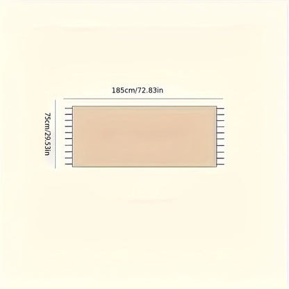 Écharpe et châle color-block en viscose pour femme – Accessoire doux et respirant à motif géométrique, coupe-vent et protection solaire pour les sorties décontractées et les voyages, léger, facile d'entretien et lavable à la main, beige kaki orange