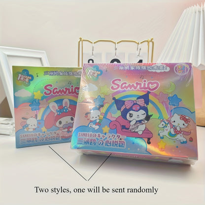 Cartes à collectionner Sanrio - 1 boîte de 32 paquets aléatoires | Hello Kitty, My Melody, Kuromi et plus, papier cartonné de haute qualité, cadeau d'anniversaire ou de Noël pour filles et fans de Sanrio