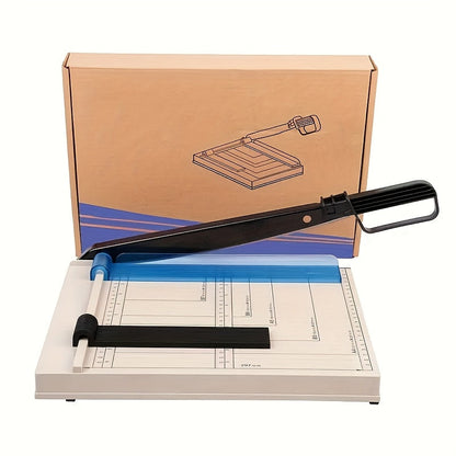 Massicot robuste de 12 pouces avec protection de sécurité, arrondisseur d'angles, grille de précision pour photos, papier cartonné, scrapbooking, documents de bureau et travaux manuels