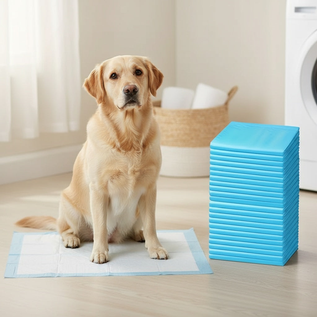 Alèses de dressage pour chiens extra larges jetables 60x60 cm, anti-fuites, anti-odeurs, absorbantes, pour chiots, accessoires pour la propreté, paquet de 50, 100 ou 200