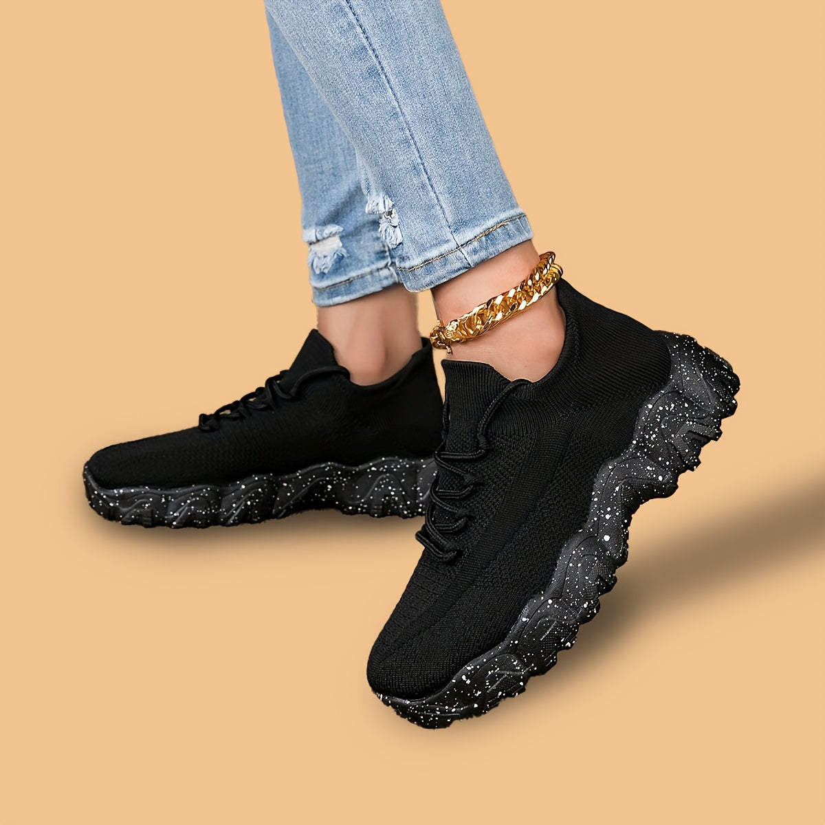 Chaussures de running à amorti pour femmes – Baskets respirantes à semelle souple et col élastique pour la course sur route, les sports de plein air et le quotidien, cadeau pour maman ou petite amie, 6 couleurs, tailles US 6–12